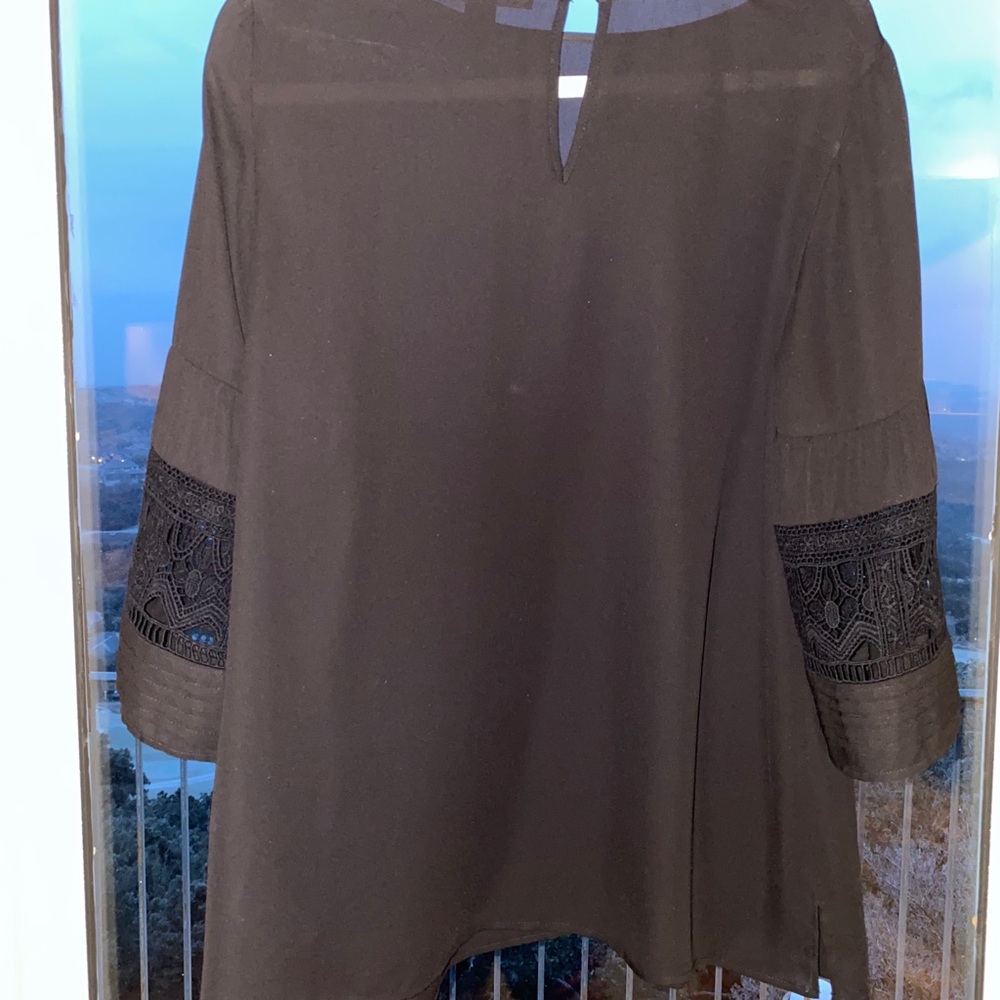 Daniel Rainn Maternity Blackembroideredflutter Top - image 6